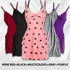 Spaghetti Strap Soft Lace Trim Premium Nightgown