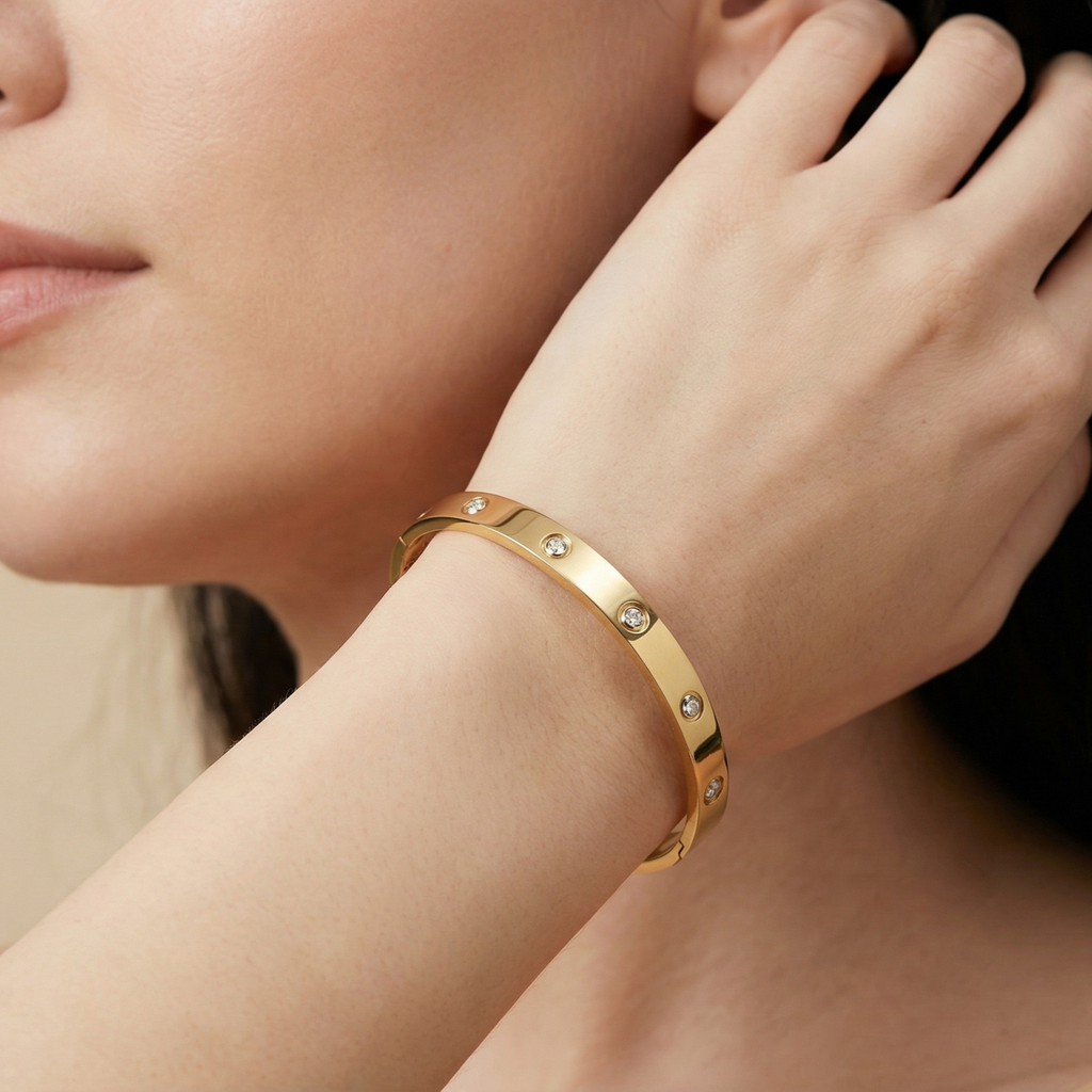 Brick Couple Titanium Steel Bracelet Female