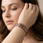 Bronze Magnet Bracelet Retro Fashion Three Rows Full Magnet Detachable Couple Bracelet