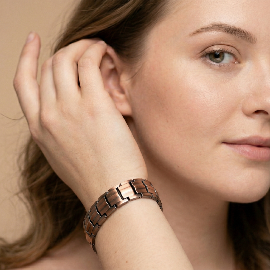 Bronze Magnet Bracelet Retro Fashion Three Rows Full Magnet Detachable Couple Bracelet