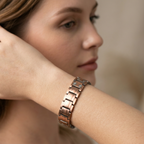 Bronze Magnet Bracelet Retro Fashion Three Rows Full Magnet Detachable Couple Bracelet