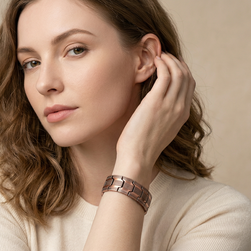 Bronze Magnet Bracelet Retro Fashion Three Rows Full Magnet Detachable Couple Bracelet