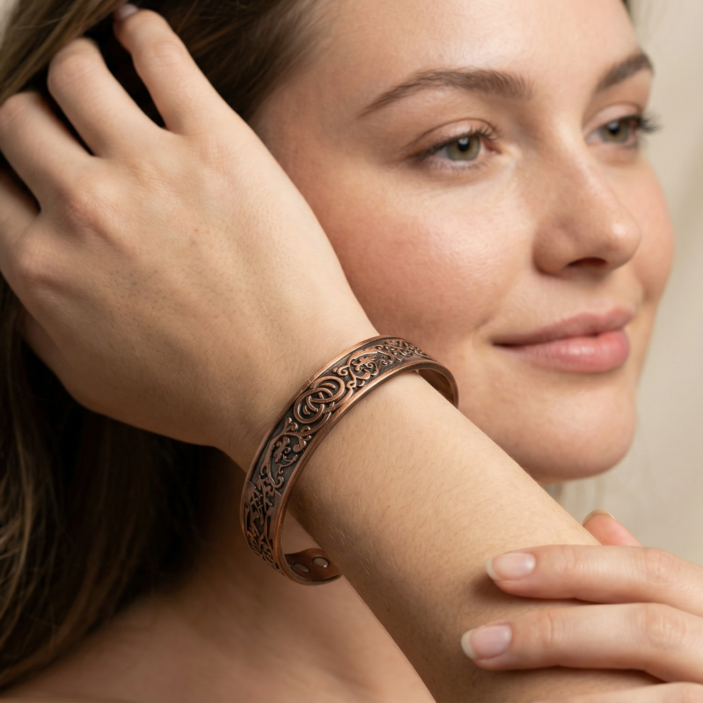Bronze Magnet Bracelet Retro Fashion Three Rows Full Magnet Detachable Couple Bracelet