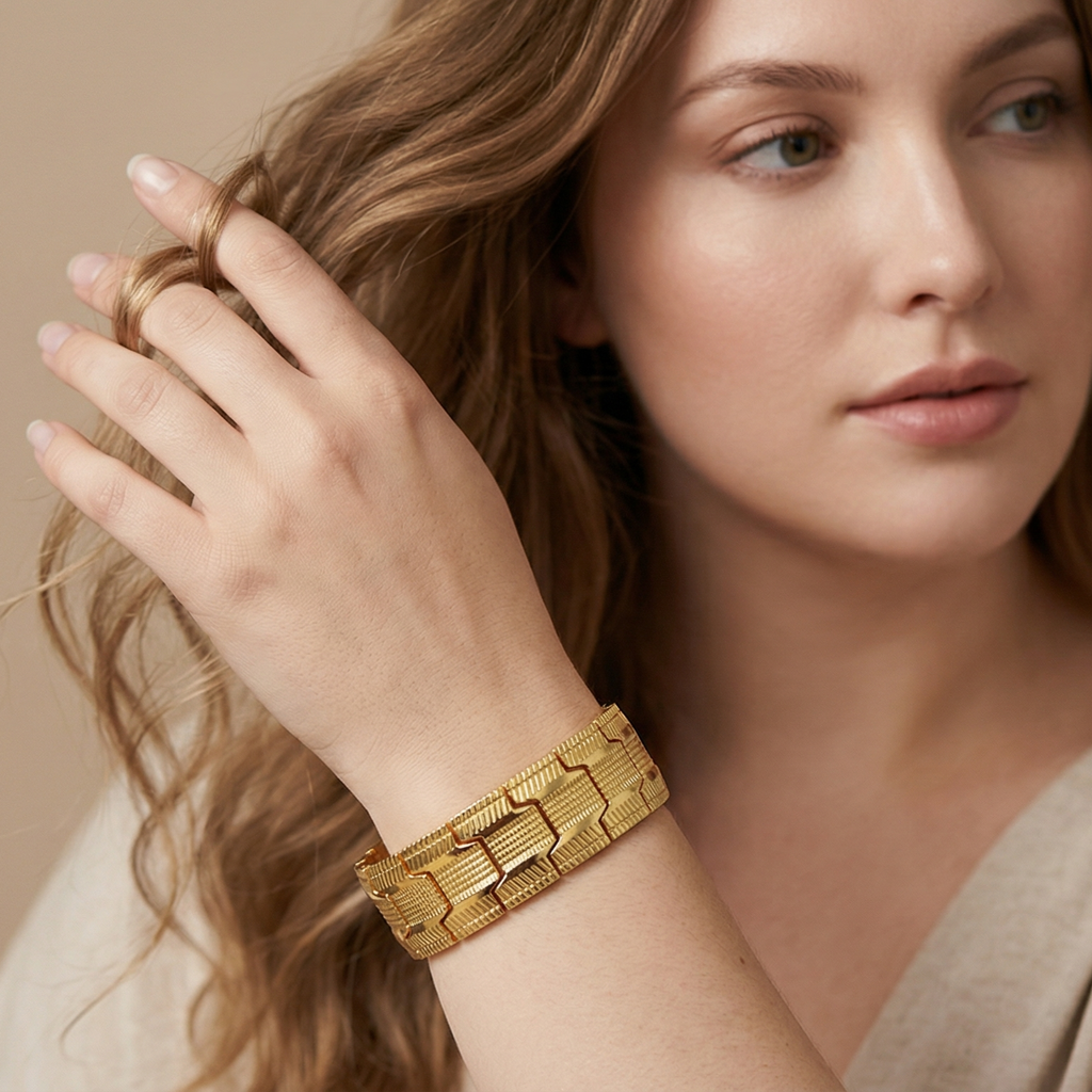 Bronze Magnet Bracelet Retro Fashion Three Rows Full Magnet Detachable Couple Bracelet