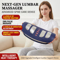 5-in-1 Electric Lumbar Massager — 4-Zone EMS, Airbag Traction, Heat Therapy, Vibration & Smart Timer | Rechargeable Spine Decompression Device