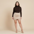 Solid Color Sheath Skirt Autumn And Winter Irregular Women's Clothing