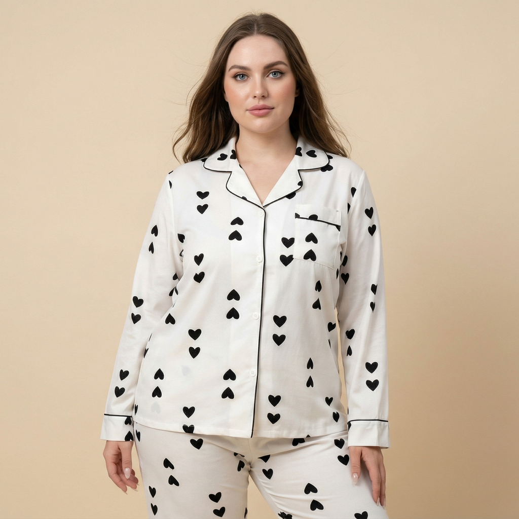 Small Love Home Wear Large Size Plus-sized Two Pieces