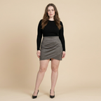Solid Color Sheath Skirt Autumn And Winter Irregular Women's Clothing