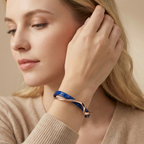 Light-luxury Panel Curved Metal-textured Korean-style Trendy Social Media Worthy Jewelry