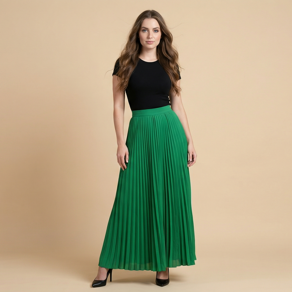 Women fashion casual skirt girls high Waist long skirts