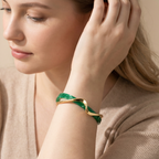 Light-luxury Panel Curved Metal-textured Korean-style Trendy Social Media Worthy Jewelry