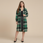Coat Side Slit Lapel Loose Wool