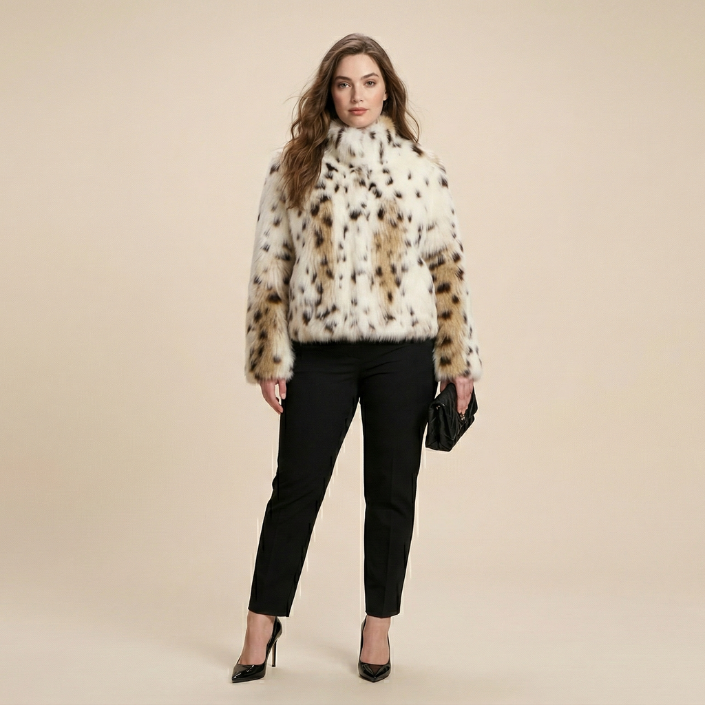 Winter Plush Coat Fashion Warm Thicken Fluffy Lapel Jacket Outwear Casual Long Sleeve Tops Womens Clothing