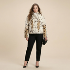 Winter Plush Coat Fashion Warm Thicken Fluffy Lapel Jacket Outwear Casual Long Sleeve Tops Womens Clothing