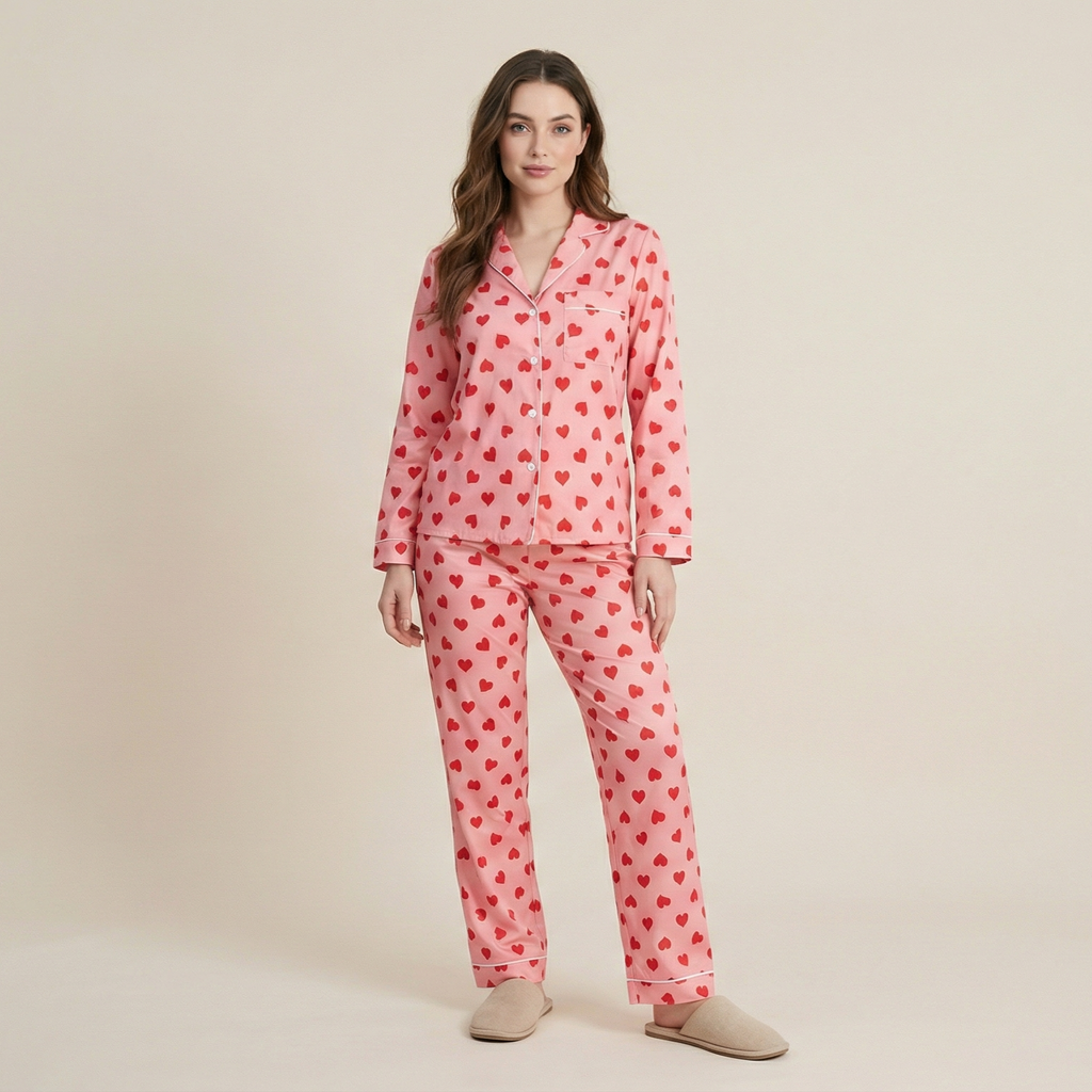 Cartoon Cute Thin Loungewear Suit