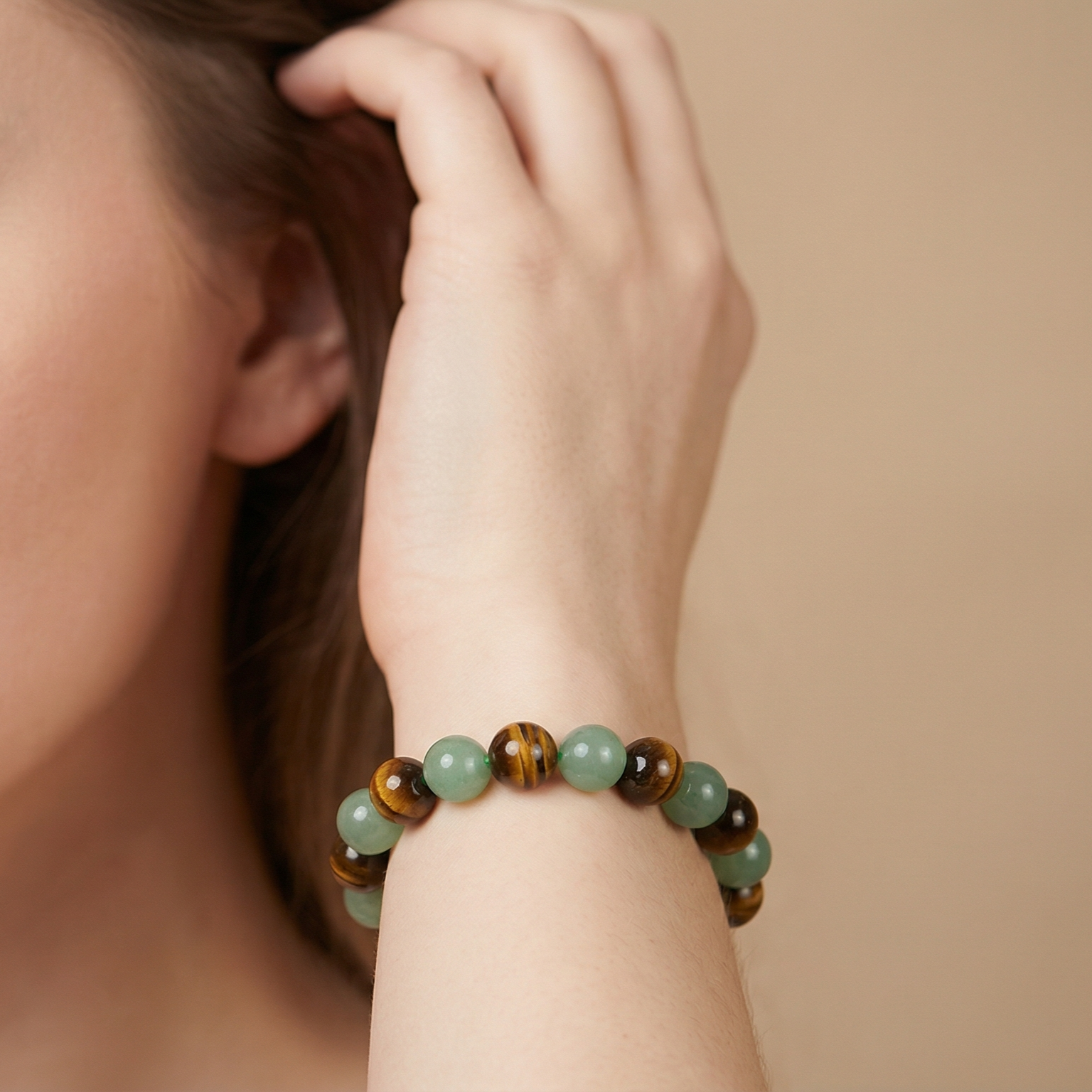 Bohemian Rainbow Stone Tiger Eye Crystal Bracelet