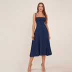 Mid-length Corset Elegant Slit Lace-up Women's Outing Leisure Dress