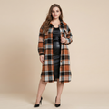 Coat Side Slit Lapel Loose Wool