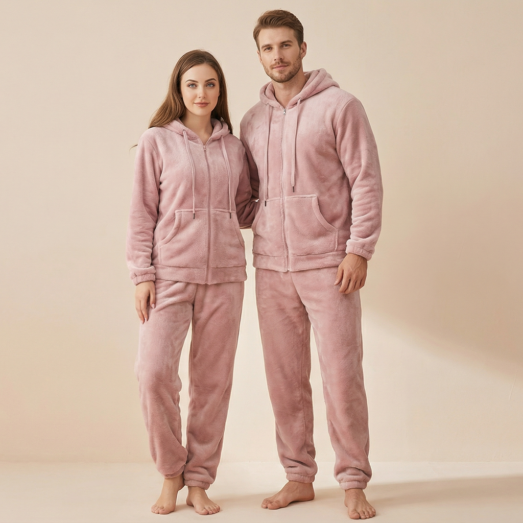 Thickened Flannel Household Clothes Warm Suit