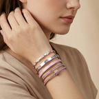 Titanium Steel Bracelet Women's High Sense Oil Drop Peach Heart Diamond