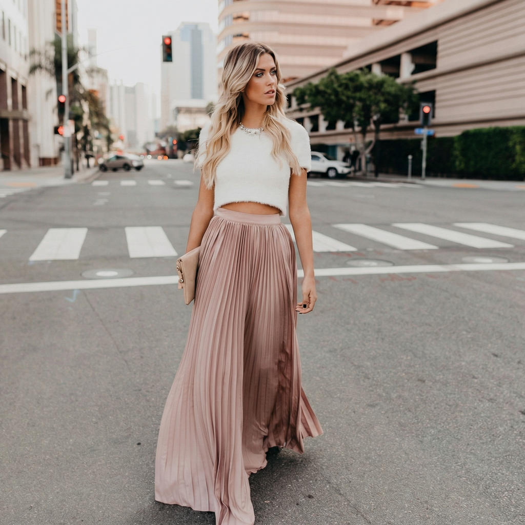 Women fashion casual skirt girls high Waist long skirts