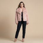 Winter Plush Coat Fashion Warm Thicken Fluffy Lapel Jacket Outwear Casual Long Sleeve Tops Womens Clothing