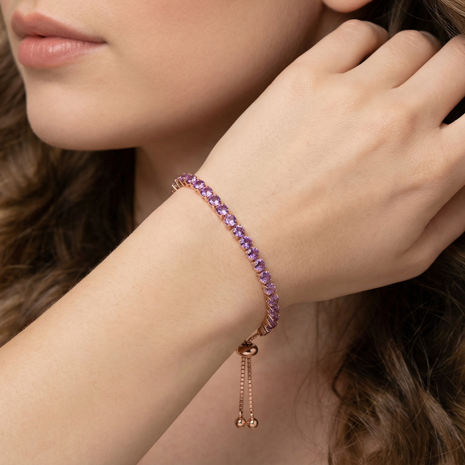 Strobe Tennis Full-Diamond Bracelet Niche Design With A Luxe High-End Vibe