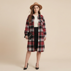 Coat Side Slit Lapel Loose Wool