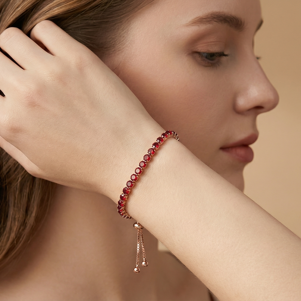 Strobe Tennis Full-Diamond Bracelet Niche Design With A Luxe High-End Vibe