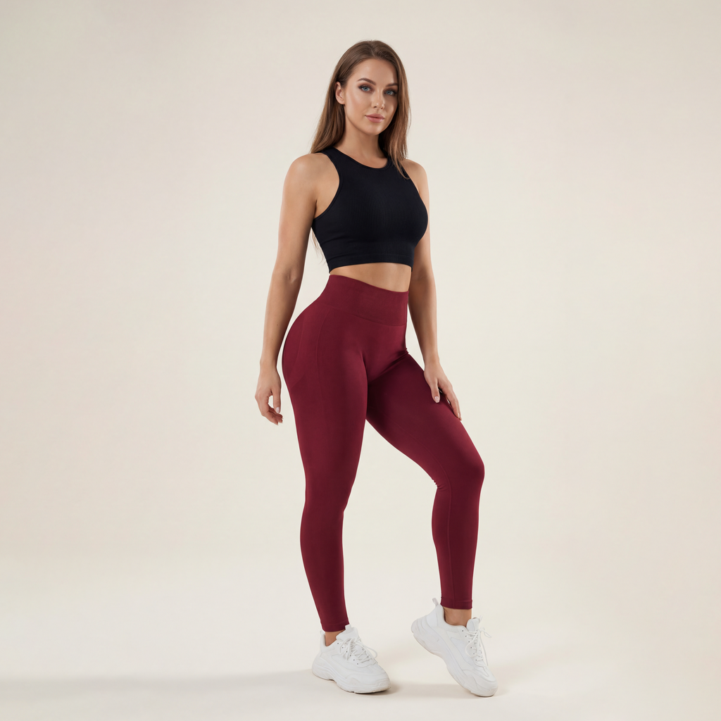 Seamless Compression Tummy Control Glute Leggings for Women