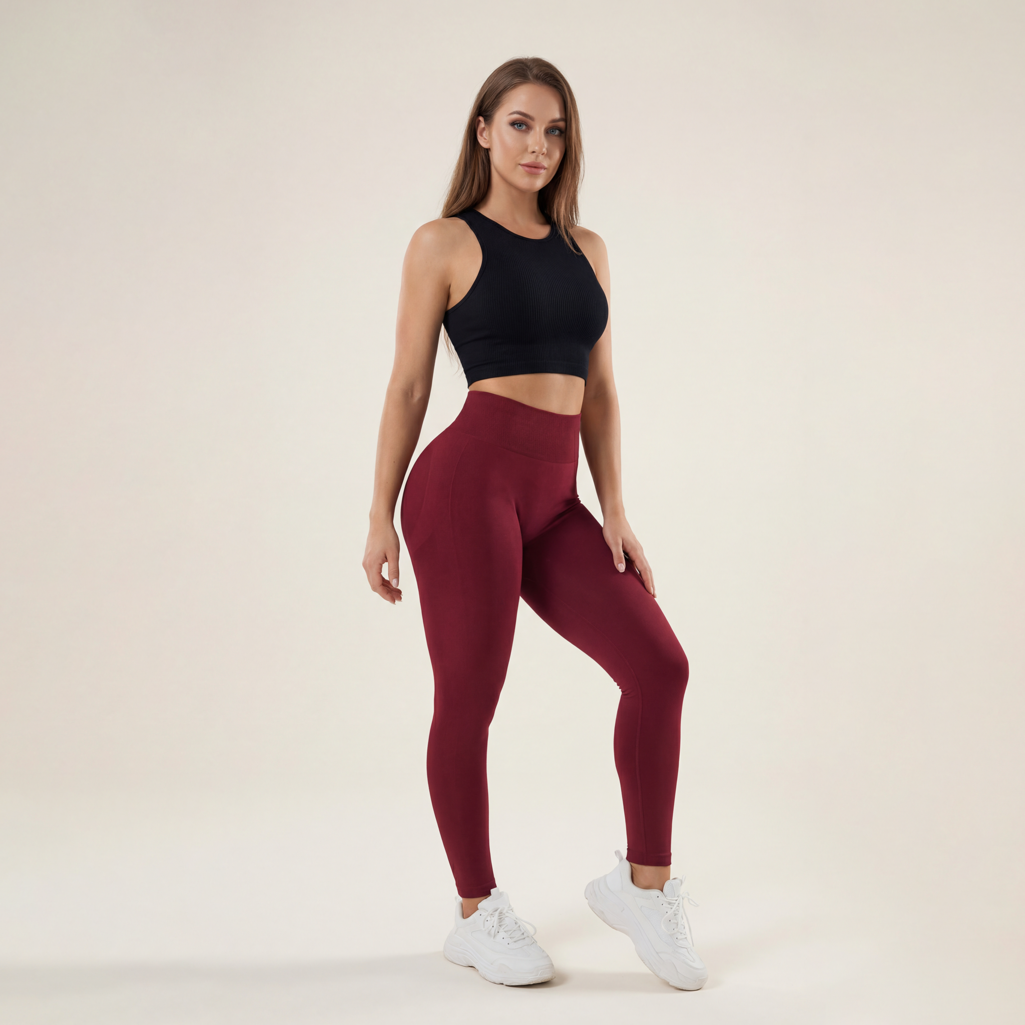Seamless Compression Tummy Control Glute Leggings for Women