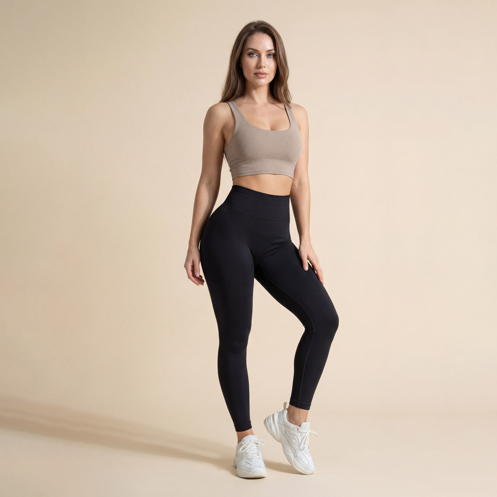 Seamless Yoga High Waist Belly Contracting Sports Tights Leggings