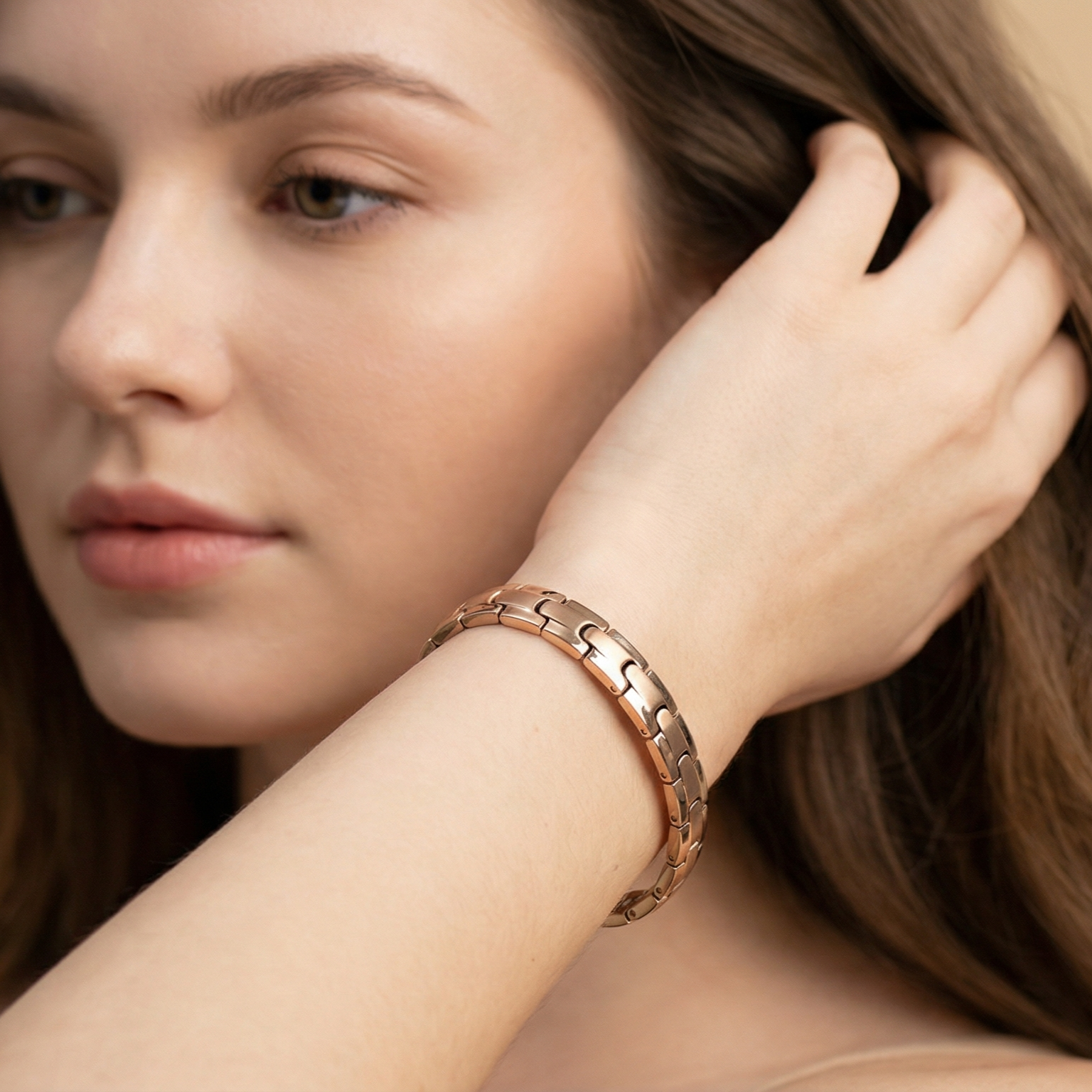 Women's Fashion Simple Stainless Steel Pure Titanium Bracelet