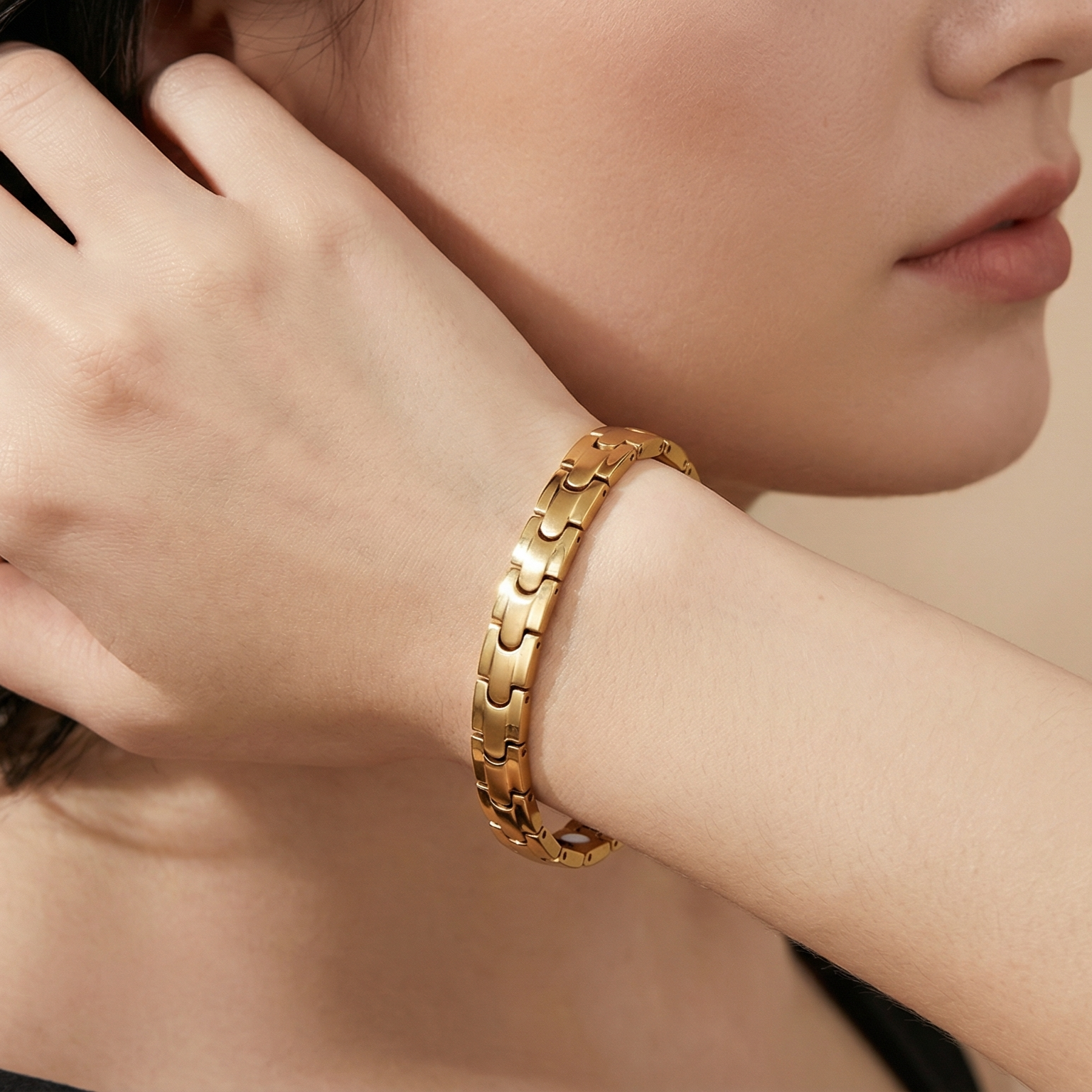 Women's Fashion Simple Stainless Steel Pure Titanium Bracelet