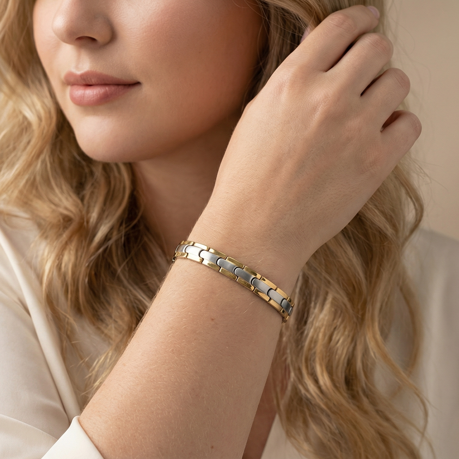 Women's Fashion Simple Stainless Steel Pure Titanium Bracelet