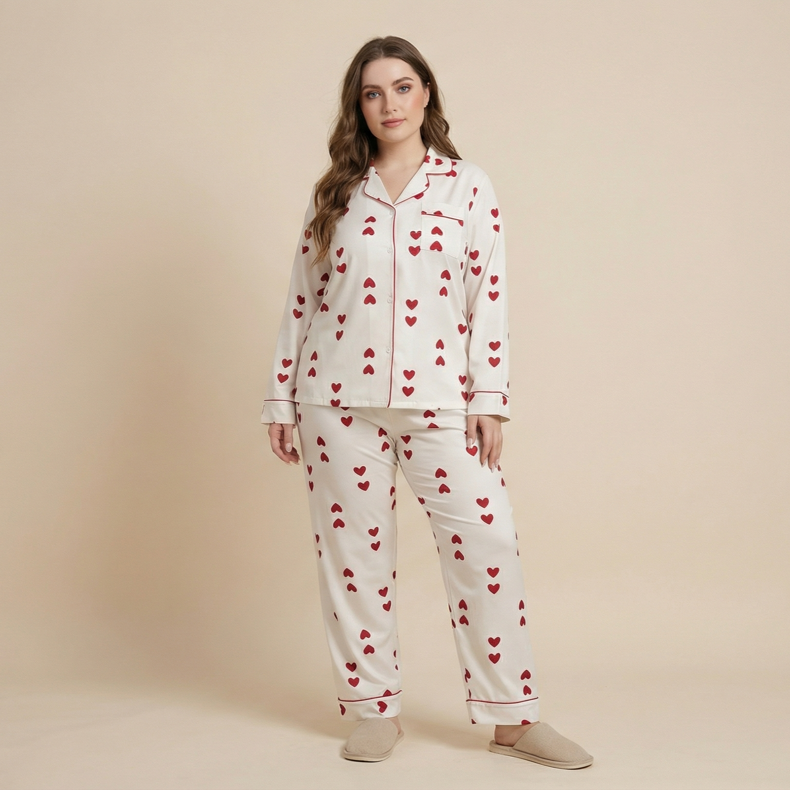 Small Love Home Wear Large Size Plus-sized Two Pieces