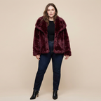 Winter Plush Coat Fashion Warm Thicken Fluffy Lapel Jacket Outwear Casual Long Sleeve Tops Womens Clothing