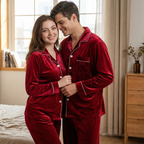 Fashion And Comfort Gold Velvet Pajamas