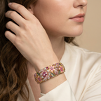 Womens Diamond-encrusted Full-circle Bracelet